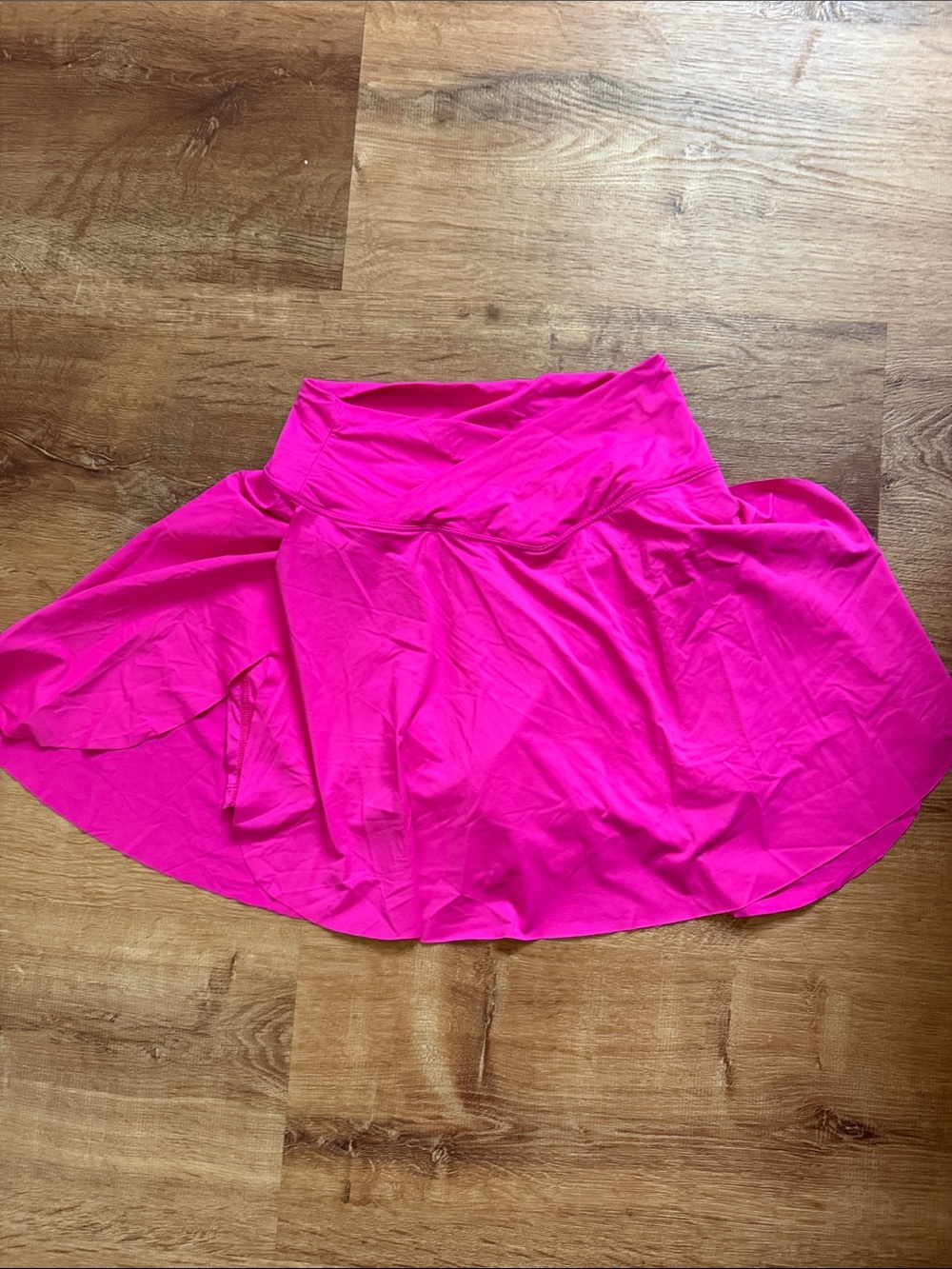 Bright Pink Women's Flared Skirt